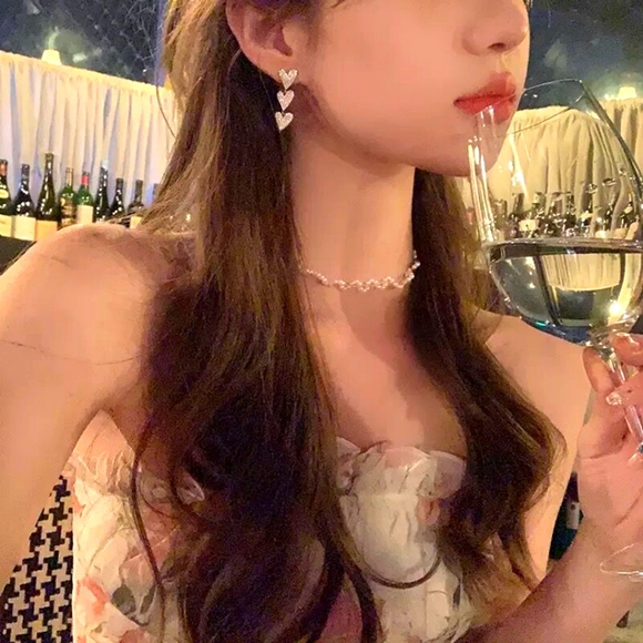 3 Hearts Shaped Earrings ♥️♥️♥️ - Picture 2 of 5